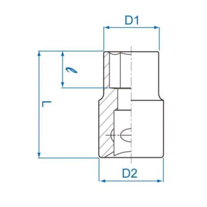 437518M - Nasadka 1/2" do śrub Torx®, E18