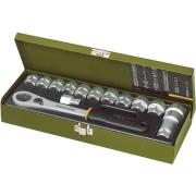 23604 - Zestaw nasadek 1/2" 6-kątnych, 13 - 27 mm, z grzechotką i akcesoriami (14 szt.)