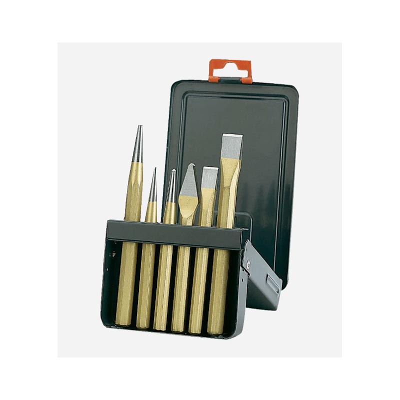 3736S/6 - Zestaw 6 wybijaków, punktaków i przecinaków, 3 - 16 mm