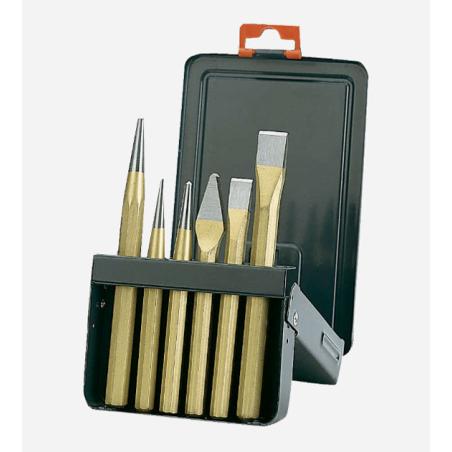 3736S/6 - Zestaw 6 wybijaków, punktaków i przecinaków, 3 - 16 mm