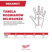 MILWAUKEE - 4932498527 - Rękawice odporne na przecięcia, poziom ochrony 5/E, XL/10