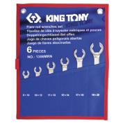 1306MRN - Zestaw kluczy oczkowo-otwartych do przewodów hamulcowych, 8x10 - 19x22 mm (6 szt.)