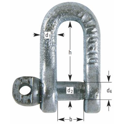 03202010 - Szakla typ A, WLL 0,6 t, 16 mm
