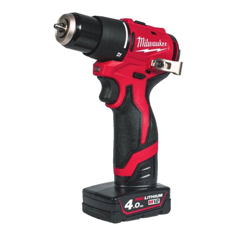 M12 BLPDRC-402C - Kompaktowa wiertarko-wkrętarka udarowa 40 Nm, 12V, 4.0 Ah, w walizce z 2 akumulatorami i ładowarką, 4933500424