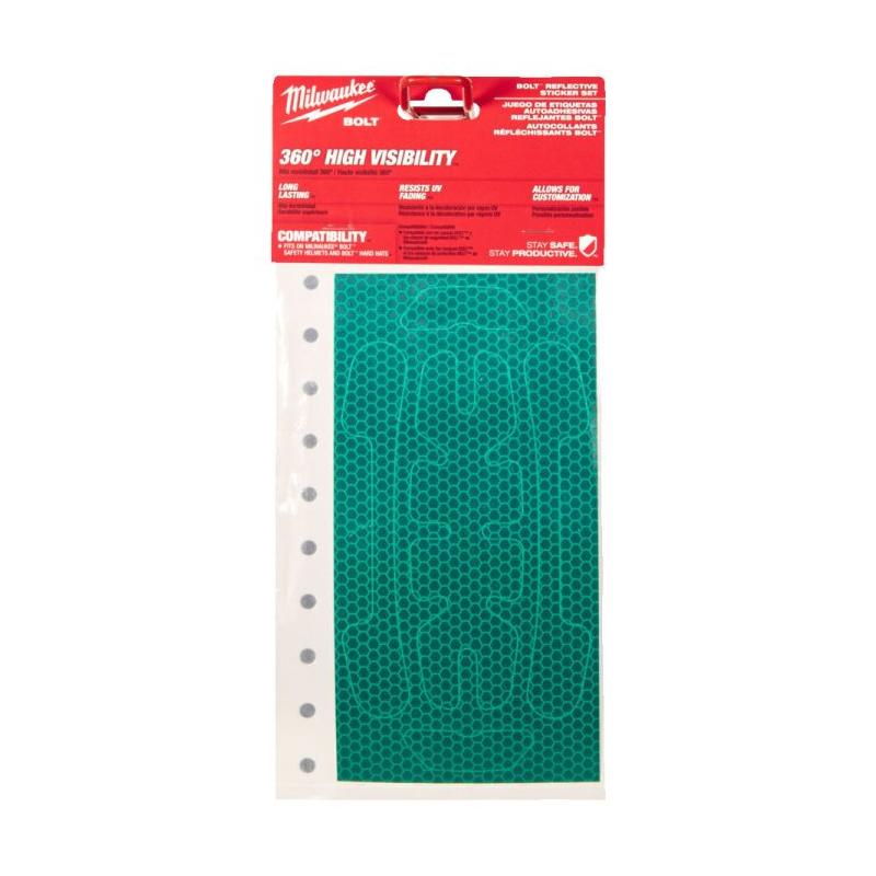 4932500167 - Naklejki odblaskowe zielone na hełm ochronny BOLT™ (5 szt.)
