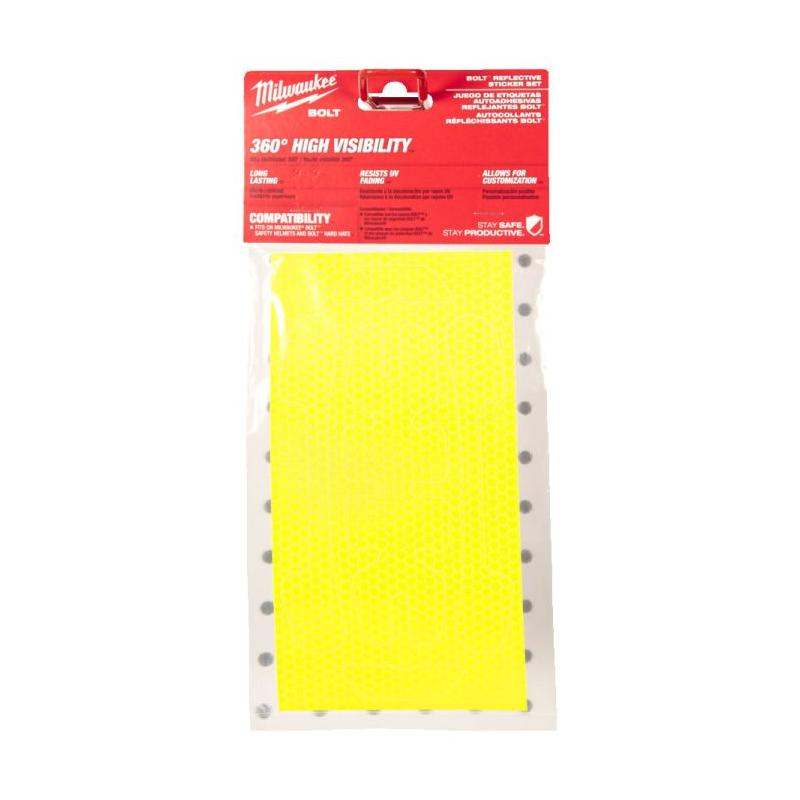 4932499122 - Naklejki odblaskowe żółte na hełm ochronny BOLT™ (5 szt.)