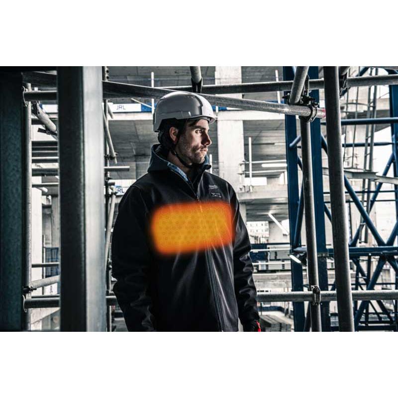 M12 HJBL6-0 (M) - Kurtka podgrzewana męska HEXON, czarna, M12™ Li-ion 12 V, rozmiar M, 4932493820