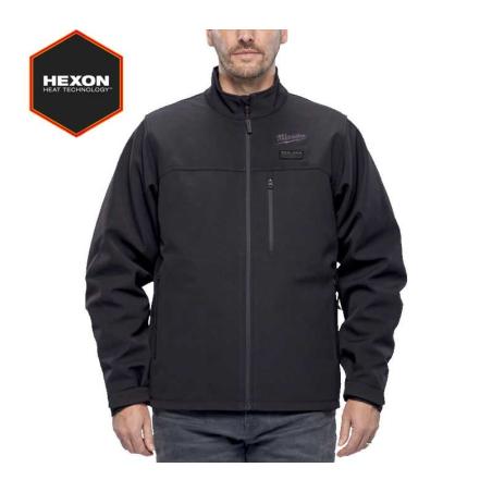 M12 HJBL6-0 (M) - Kurtka podgrzewana męska HEXON, czarna, M12™ Li-ion 12 V, rozmiar M, 4932493820