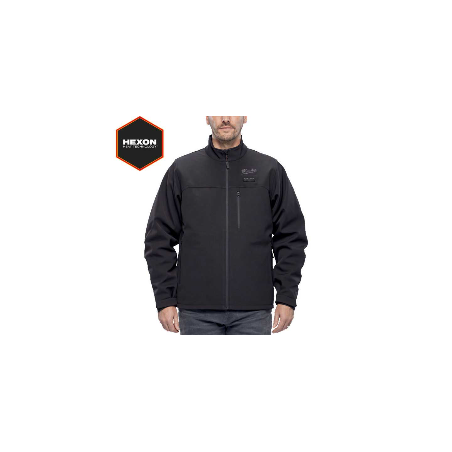 M12 HJBL6-0 (XXXL) - Kurtka podgrzewana męska HEXON, czarna, M12™ Li-ion 12 V, rozmiar XXXL, 4932493824