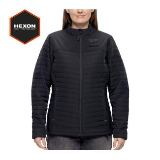 M12 HPJLBL3-0 (XXL) - Kurtka podgrzewana damska pikowana HEXON, czarna, M12™ Li-ion 12 V, rozmiar XXL, 4932493851