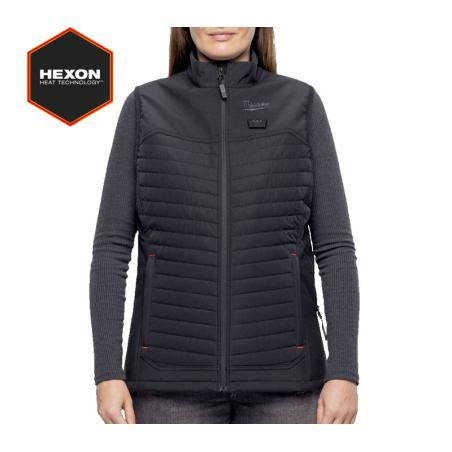 M12 HPVLBL3-0 (XXL) - Kamizelka podgrzewana damska pikowana HEXON, czarna, M12™ Li-ion 12 V, rozmiar XXL, 4932493856