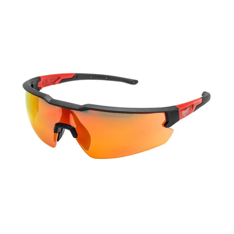 4932498548 - Okulary ochronne lustrzane odporne na zarysowania AF, czerwone