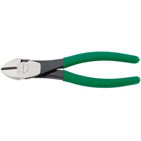 6721 3 180 - Szczypce tnące boczne, wzmocnione, szczęki polerowane, 180 mm