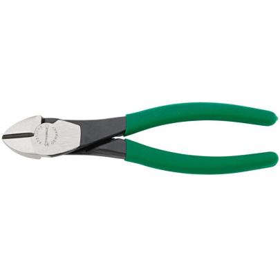 6721 3 180 - Szczypce tnące boczne, wzmocnione, szczęki polerowane, 180 mm