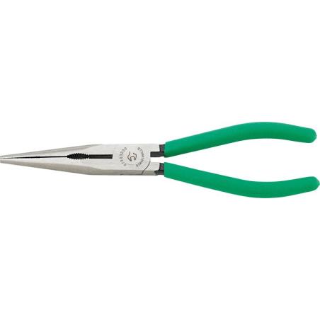 6730 3 200 - Szczypce półokrągłe, z ostrzem tnącym, proste, szczęki polerowane, 200 mm