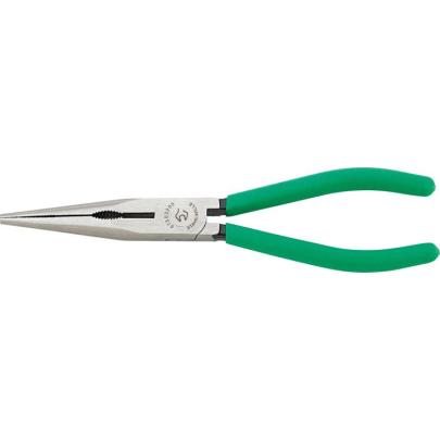 6730 3 200 - Szczypce półokrągłe, z ostrzem tnącym, proste, szczęki polerowane, 200 mm