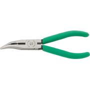 6530 6 160 - Szczypce półokrągłe, z ostrzem tnącym, odgięte 45°, szczęki polerowane, 160 mm