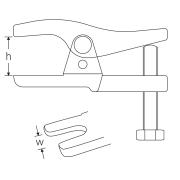 ➤ STAHLWILLE - 11701 - Uniwersalny ściągacz do przegubów kulowych, 12 - 50 mm, 71070001 ✔