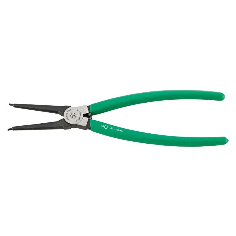 6545 6 103 - Szczypce do pierścieni osadczych zewnętrznych, proste, szczęki polerowane, 40 - 100 mm