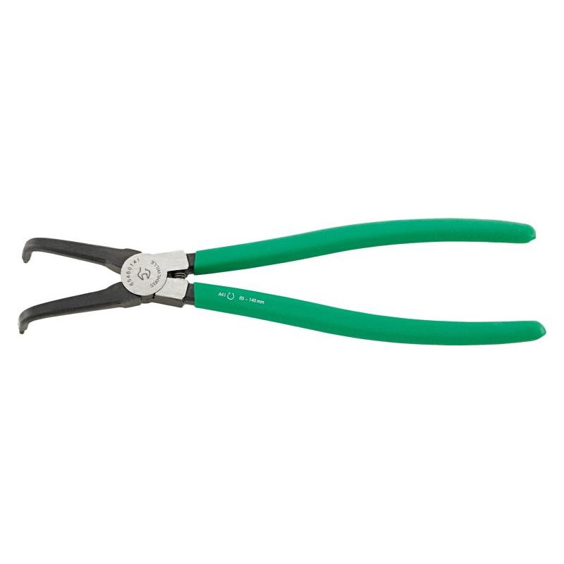 6546 6 141 - Szczypce do pierścieni osadczych zewnętrznych, odgięte 90°, szczęki polerowane, 85 - 140 mm