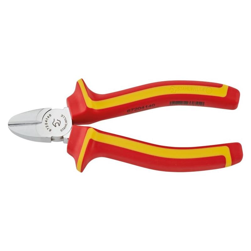 6720 4 140 VDE - Szczypce tnące boczne izolowane VDE, szczęki chromowane, 140 mm