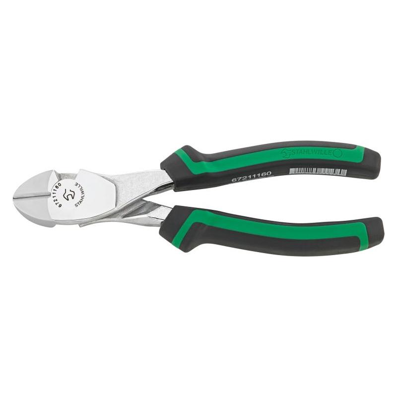 6721 1 160 - Szczypce tnące boczne, wzmocnione, szczęki chromowane, 160 mm