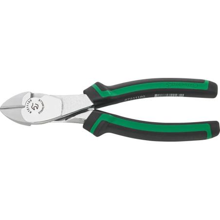 6721 1 180 - Szczypce tnące boczne, wzmocnione, szczęki chromowane, 180 mm