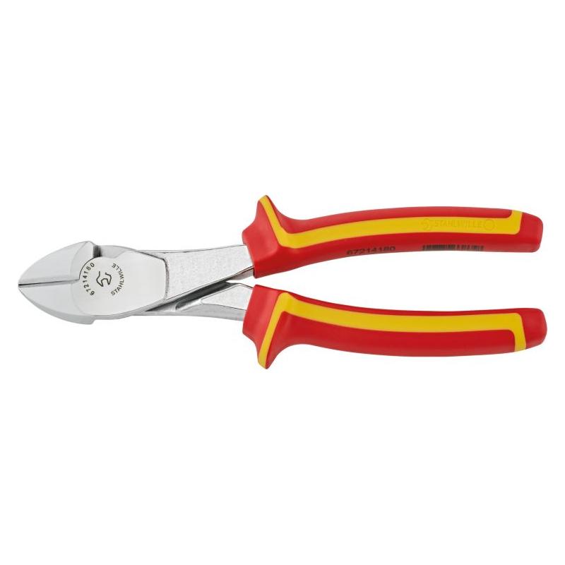 6721 4 180 VDE - Szczypce tnące boczne izolowane VDE, wzmocnione, szczęki chromowane, 180 mm