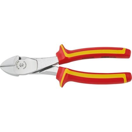 6721 4 180 VDE - Szczypce tnące boczne izolowane VDE, wzmocnione, szczęki chromowane, 180 mm