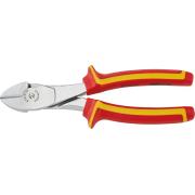 6721 4 180 VDE - Szczypce tnące boczne izolowane VDE, wzmocnione, szczęki chromowane, 180 mm