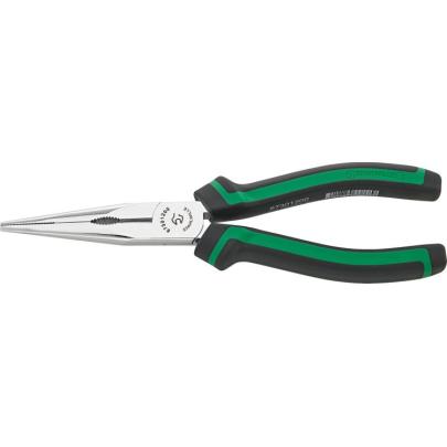 6730 1 200 - Szczypce półokrągłe, z ostrzem tnącym, proste, szczęki chromowane, 200 mm