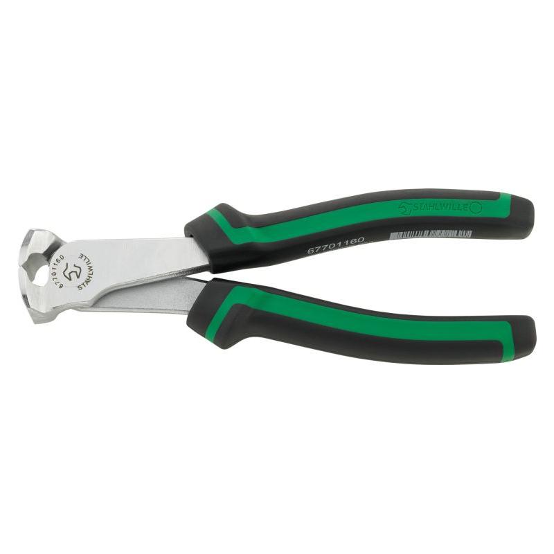 6770 1 160 - Szczypce tnące czołowe, wzmocnione, szczęki chromowane, 160 mm