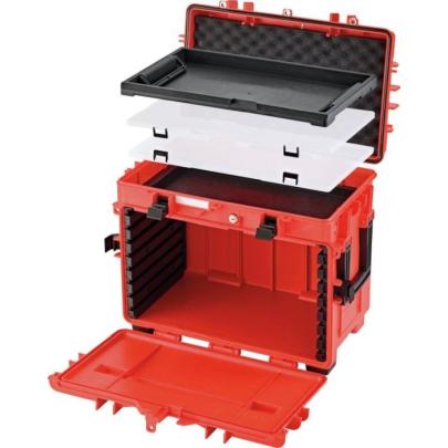13217 LR K - Skrzynia narzędziowa na kółkach, ładowność 60 kg, czerwona, 81091334