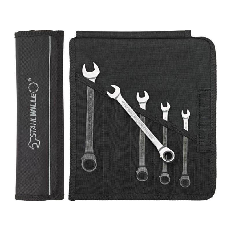 17a/5 - Zestaw kluczy oczkowo-płaskich grzechotkowych odgiętych, 1/4" - 9/16" (5 szt.), 96411709