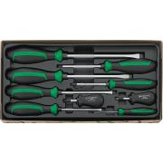 4693/9 - Moduł wkrętaków do śrub z rowkiem i Phillips, 2,5 - 10 mm, PH1 - PH2 (9 szt.), wkładka plastikowa, 96469316