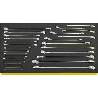 TCS 13214A/1 WT/LM 6 - Moduł kluczy oczkowo-płaskich i grzechotkowych do skrzyni 13217 (28 szt.), wkładka piankowa, 96831109