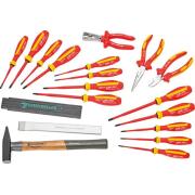 13215/19 VDE - Zestaw 19 narzędzi izolowanych VDE, w plecaku na kółkach 13215, 98810303