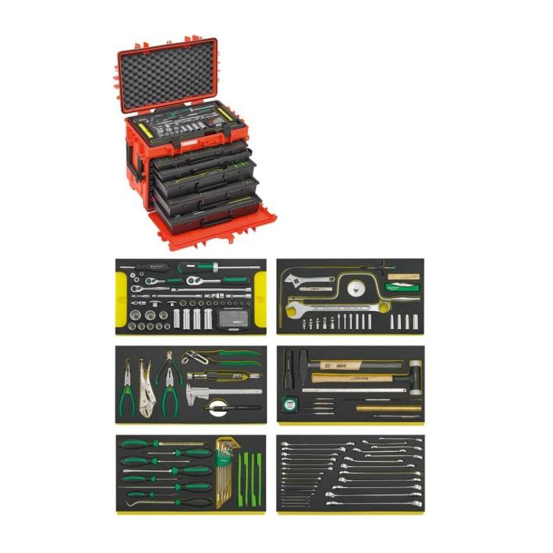 13214A/1 WT/LR - Zestaw 163 narzędzi do przeglądów samolotów, 6 modułów, w skrzyni 13217, 98814935