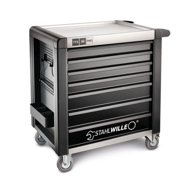 98/250QR - Zestaw 250 narzędzi, 10 modułów, w wózku narzędziowym 98/7 A PRO, 98830234