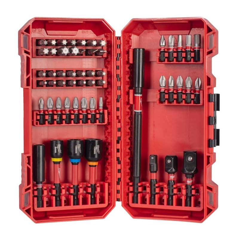 4932500389 - Zestaw bitów udarowych Shockwave do śrub płaskich, Phillips, Pozidriv, Torx i Hex (54 szt.)