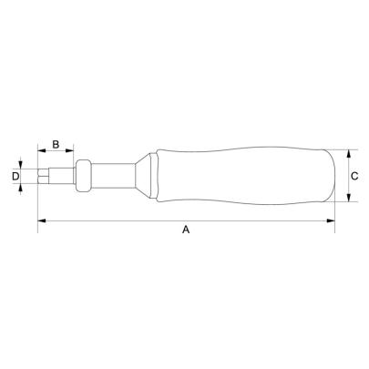 TSS600 - Wkrętak dynamometryczny, regulowany, skala liniowa, 1-6 Nm