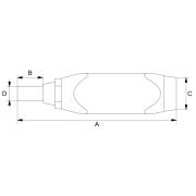 6878N - Mechaniczny wkrętak dynamometryczny 1/4", 15-170 cNM