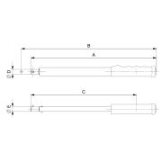 TAWMB9135M - Cyfrowy klucz dynamometryczny z Bluetooth® z pamięcią i prostokątnym gniazdem, 6,8-135 Nm (5-100 lbf.ft), 9x12 mm