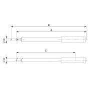 TAWMB24800 - Cyfrowy klucz dynamometryczny z Bluetooth® z pamięcią i prostokątnym gniazdem, 40-800 Nm (29,5-590 lbf.ft), 24x32 mm