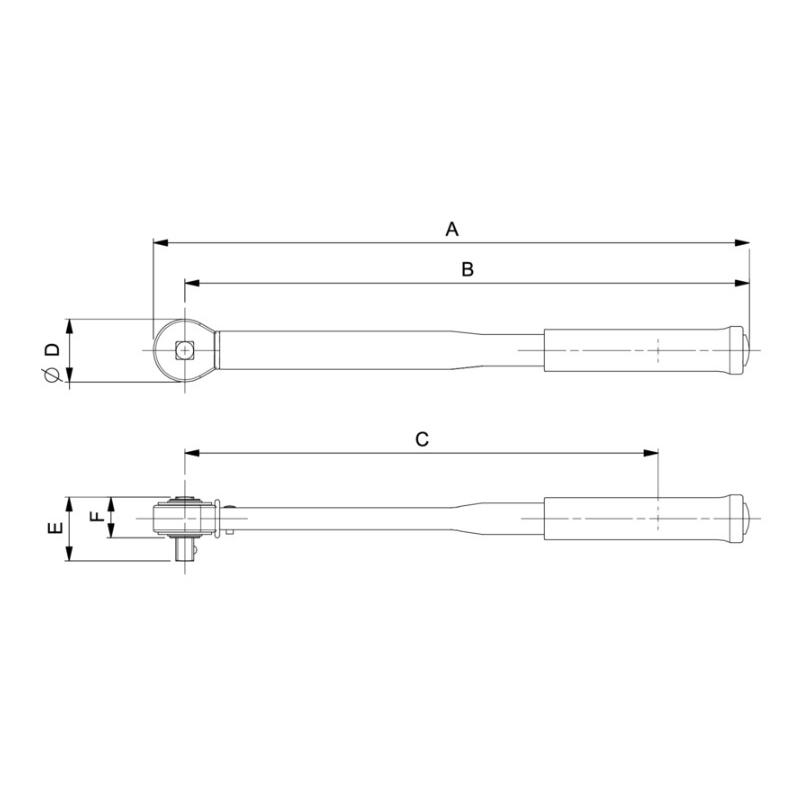 TAWM1430M - Elektroniczny klucz dynamometryczny, pomiar momentu i kąta z grzechotką stałą 1/4", 1,5-30Nm (1,1-22,1 lbf.ft), SLIM