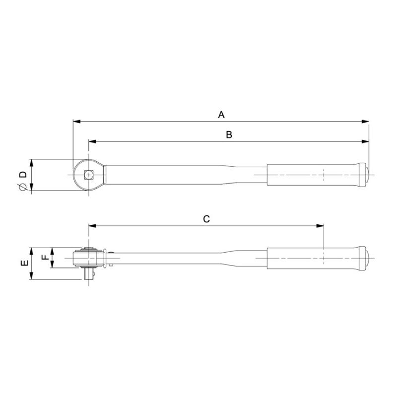 TAWM38135 - Elektroniczny klucz dynamometryczny, pomiar momentu i kąta z grzechotką stałą 3/8", 7-135 Nm (5,2-99,5 lbf.ft)