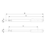 TAWM24800 - Elektroniczny klucz dynamometryczny, pomiar momentu i kąta, głowica ze złączem prostokątnym, 40-800 Nm, 24x32 mm