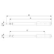 TAW912M - Elektroniczny klucz dynamometryczny, pomiar momentu i kąta, głowica ze złączem prostokątnym, 0,6-12 Nm, 9x12 mm, SLIM