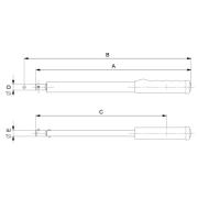 TAW24800 - Elektroniczny klucz dynamometryczny, pomiar momentu i kąta, głowica ze złączem prostokątnym, 40-800 Nm, 24x32 mm