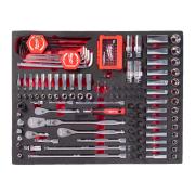 4932500756 - Moduł nasadek i akcesoriów 1/4" i 3/8" (153 szt.), wkładka piankowa